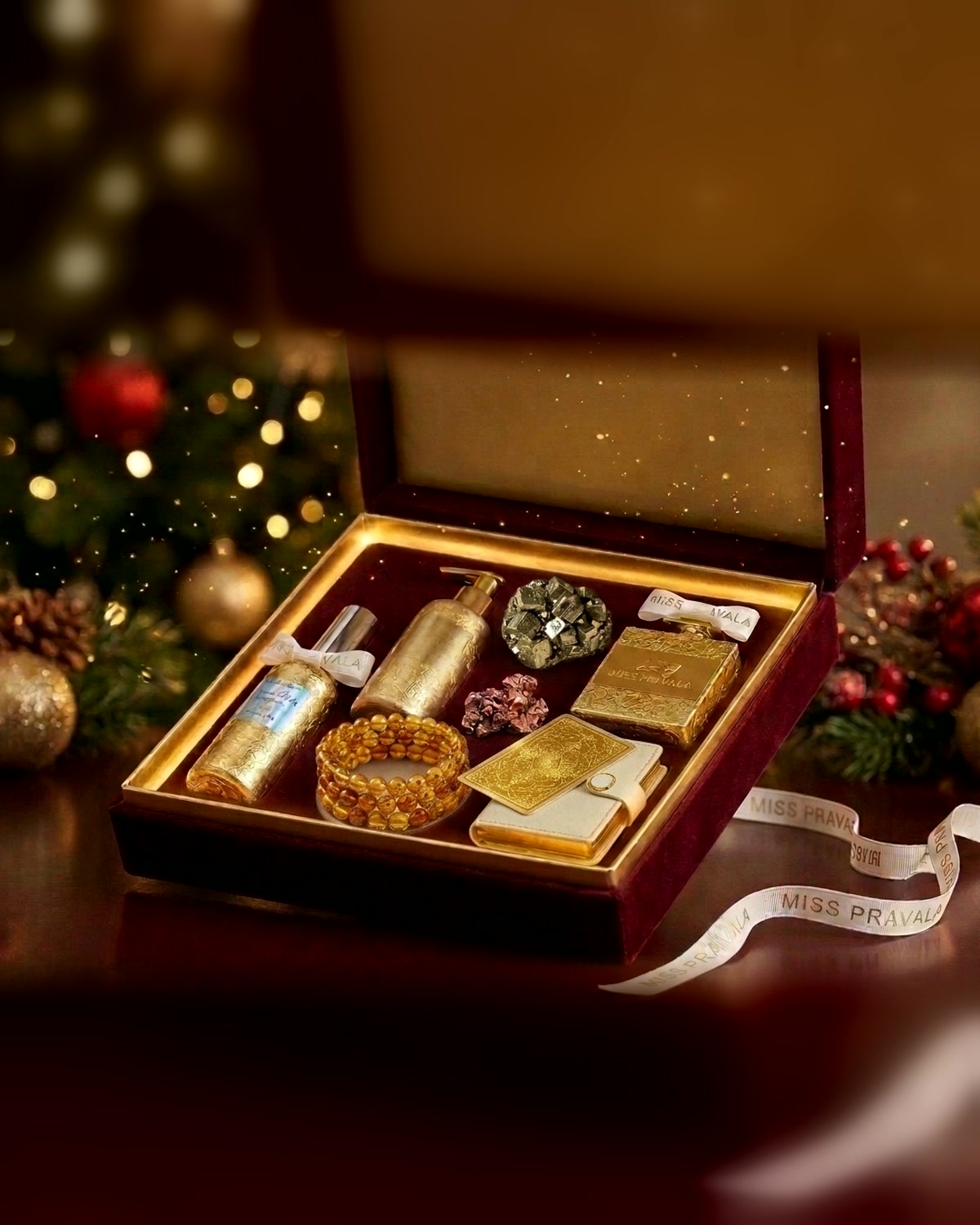 Empress Christmas Box by Miss Pravala, a Christmas ritual box with the Self Obsession Potion and perfume