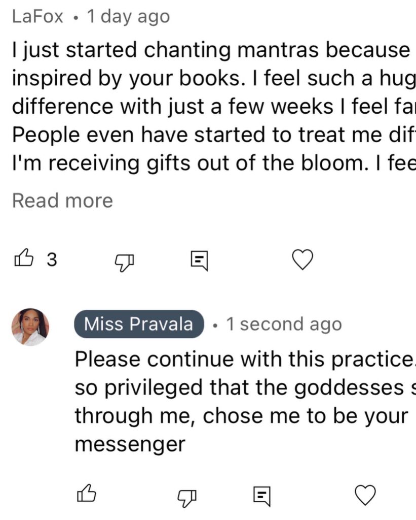 Miss Pravala clients testimony