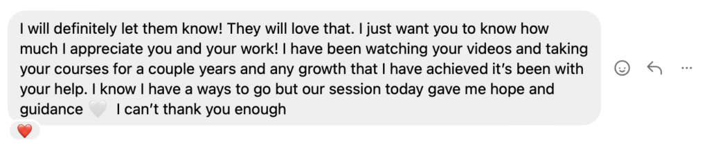 Miss Pravala clients testimony